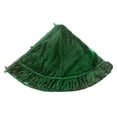 thumbnail image 2 of Vickerman 72" plush Emerald Green velvet Christmas tree skirt, 2 of 2