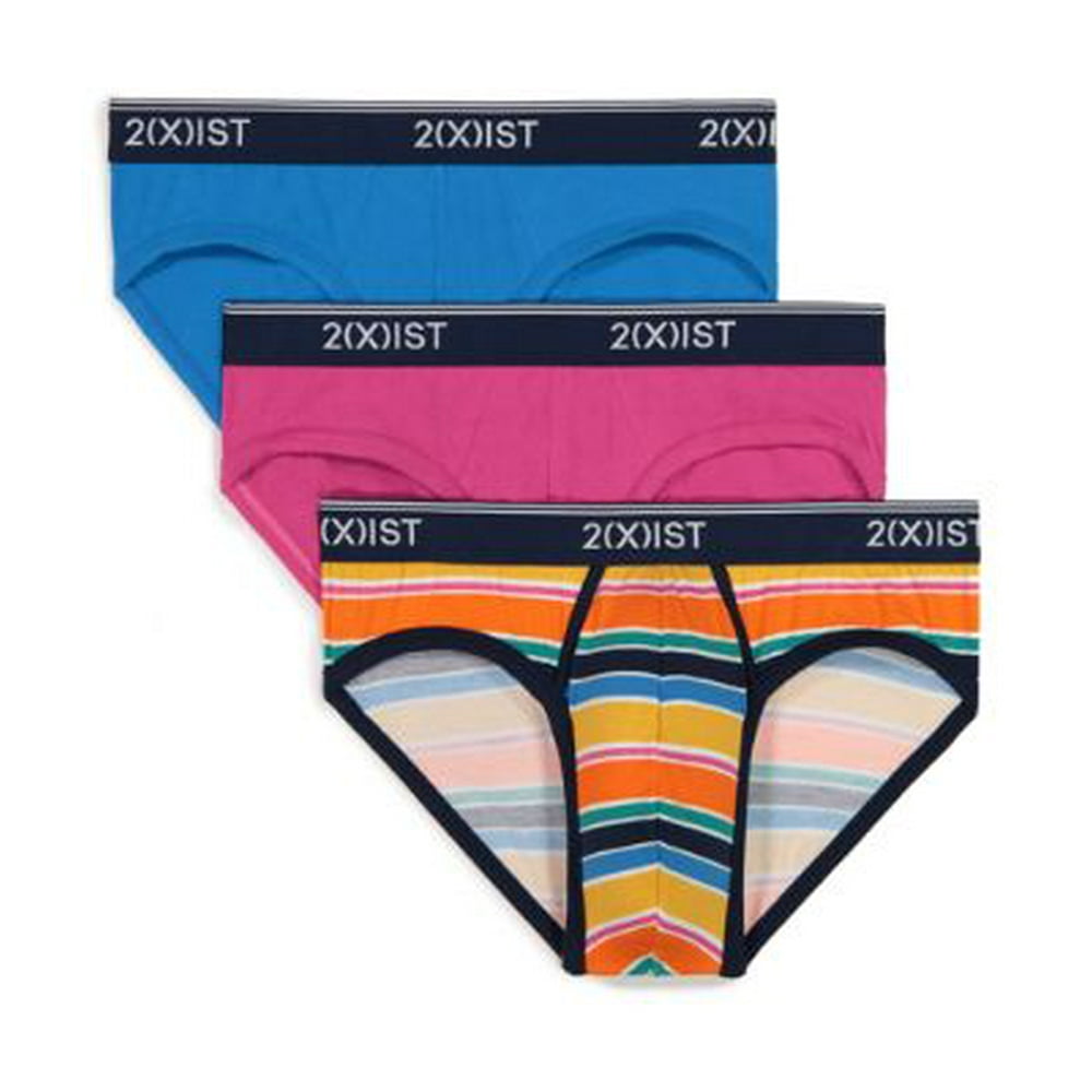 2(X)IST 2(x)ist Mens Cotton Stretch NoShow Brief 3Pack Style021320
