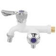 thumbnail image 1 of MOVTOTOP 1Pcs Plastic Multi Color Double Outlet Faucet with High Temperature Resistance for Laundry Use, 1 of 7