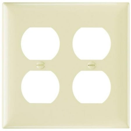 UPC 785007044379 product image for Ivory Smooth Wall Plate Two Gang Duplex Easy Install Pass and Seymour SP82IUCC30 | upcitemdb.com