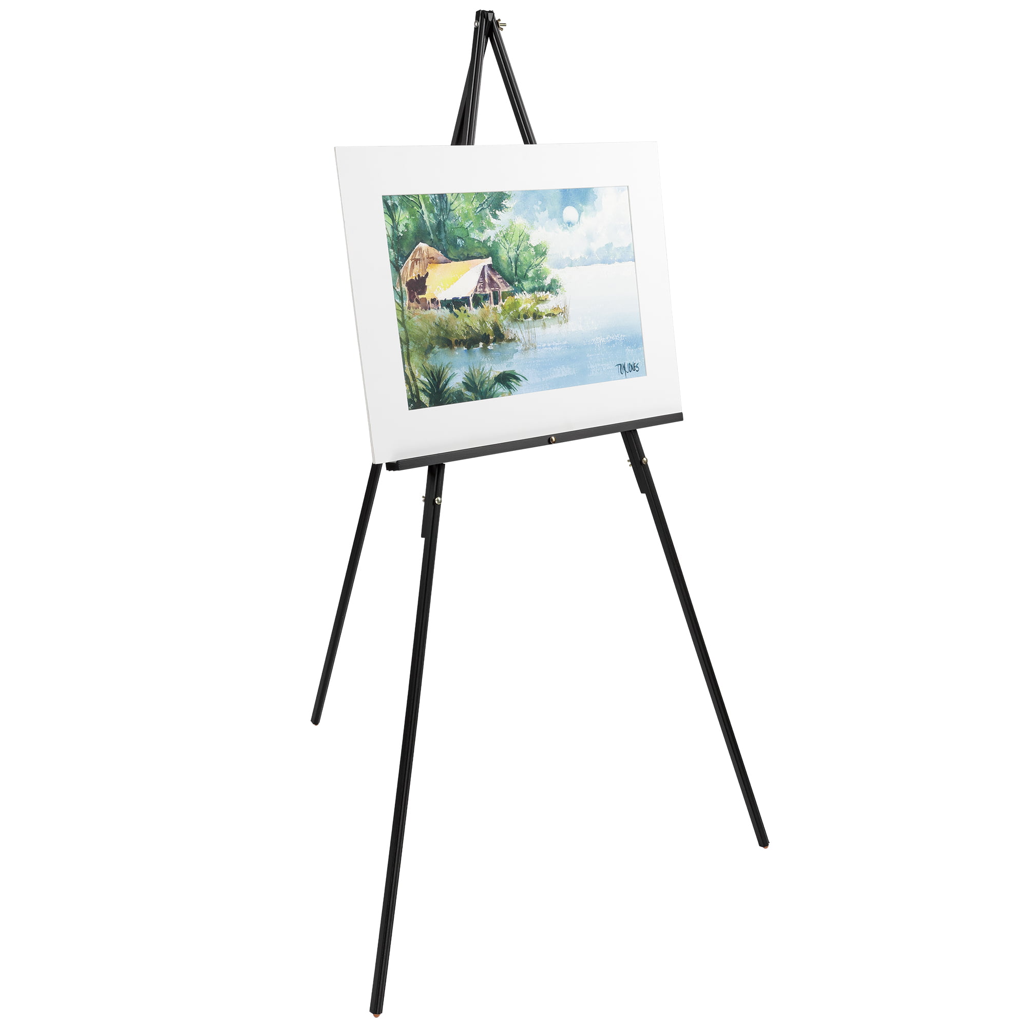 Yesbay Wooden Adjustable Painting Drawing Stand Easel Frame Artist Tripod  Display Shelf,Wood Color 21x28cm