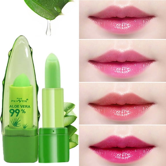 SDJMa Aloe Warm Change Lipstick Nourishing Moisturizing Hydrating No Color Loss Lipstick 5g