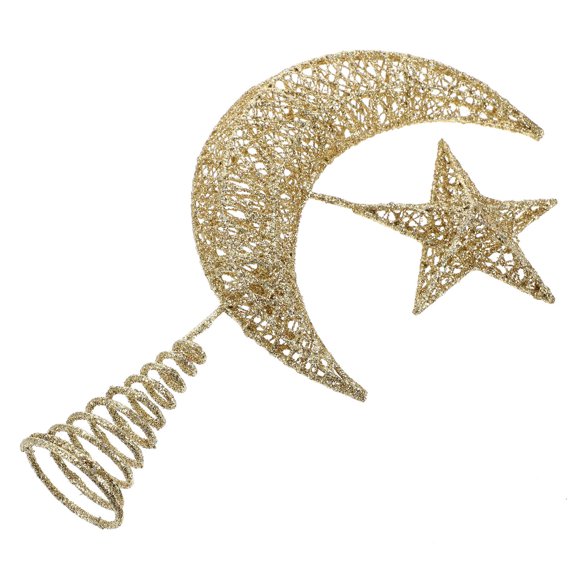Raindrops Christmas Star Moon Tree Topper Holiday Ornament Festive Decoration