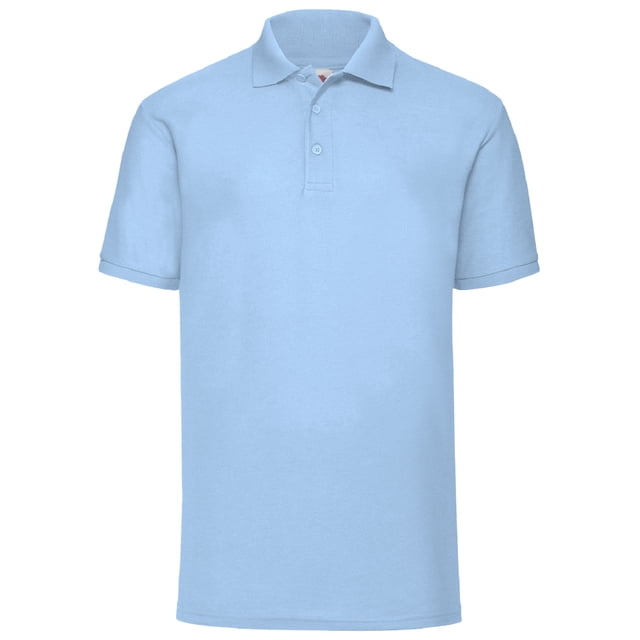 Fruit Of The Loom - Polo pique de manga corta Modelo 65/35 Hombre Caballero - Verano (Azul cielo)