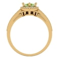 thumbnail image 4 of Clara Pucci 14K Yellow Gold 2.4875 Natural Peridot Engraveable Engagement Ring + Wedding Band Set, 4 of 7