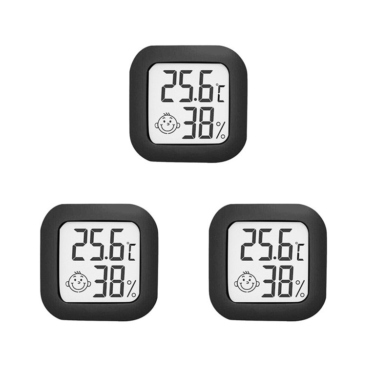 3x Digital Room Thermometer Hygrometer Temperature Humidity Monitor Meter  Clock