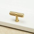 thumbnail image 5 of Perilla de puerta de armario de latón macizo en forma de T, manija universal para muebles para cajón/armario de cocina/puerta - 50 mm (2 piezas), 5 of 5