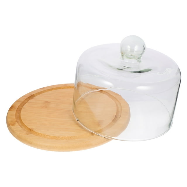 HINTRMENT 20Set Bamboo Pastry Plate for Dust Cover and Food Protection at Home