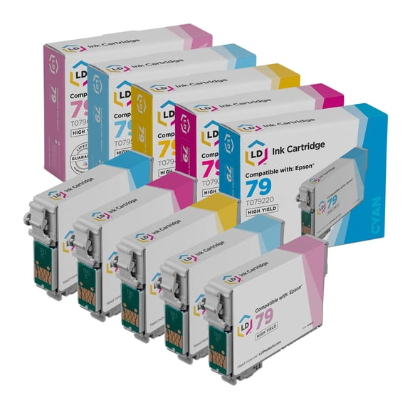 LD Products Compatible Replacement for Epson T079 5pk HY Ink T079220 T079320 T079420 T079520 T079620