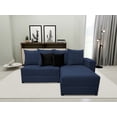 thumbnail image 3 of Sala esquinera Modular El Bazar Store Orlando Azul marino 200x160 cm, 3 of 5