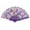 Purple, variant on For Boots On The Ground Fan, For Boots on The Ground Hand Fan, Holographic Folding Hand Fan for Line Dancing, Large Clack Fans with Laser Colors (Sky Blue)