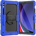 thumbnail image 1 of Funda para Samsung Galaxy Tab S10 Plus 12.4 pulgadas 2024/S9 FE Plus/S9 Plus 2023, funda protectora resistente a prueba de golpes con protector de pantalla, soporte giratorio de 360°, correa de mano, 1 of 9