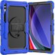 thumbnail image 1 of Funda para Samsung Galaxy Tab S10 Plus 12.4 pulgadas 2024/S9 FE Plus/S9 Plus 2023, funda protectora resistente a prueba de golpes con protector de pantalla, soporte giratorio de 360°, correa de mano, 1 of 9