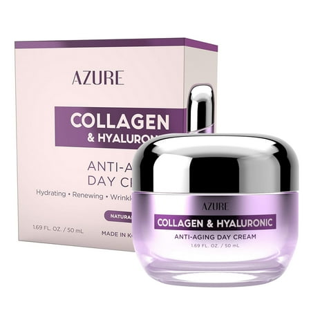 Azure Skincare Collagen and Hyaluronic Anti-Aging Day Cream - 1.69 fl oz