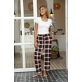 thumbnail image 3 of Avidlove Women Pajama Pants with Pockets Stretch Buffalo Plaid Pajama Bottoms Drawstring Christmas Pj Pants Sleepwear Casual Cozy Lounge Pants, 3 of 7