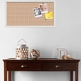 thumbnail image 3 of PinPix 36x18 Custom Cork Bulletin Board  Poster Board Has a Fabric Style Canvas Finish, Framed in Other, by ArtToFrames (PinPix-606), 3 of 5