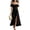 16# Black, variant on Off Shoulder Wedding Guest Dress Women Summer High Low Ruffle Chiffon Dresses for Bridesmaid Prom Pink XL