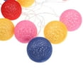 thumbnail image 2 of kusrkot 13.8ft 20 Multi-colored Balls LED Fairy Lights (Battery Powered) for Christmas/, 2 of 9