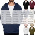 thumbnail image 2 of Horkkom Zip Up Hoodie Men Fall Outfits Plain Workout Hoodie Thin Casual Sweatshirt with Pockets XL, 2 of 5