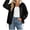 Black, variant on Lyrcatrment Womens Reversible Rain Jacket Stand Collar Long Sleeve Rain Coats Drawstring Hem Zip up Hiking Running Jackets(X-Large,Wine)