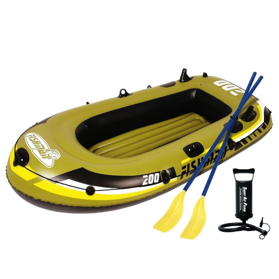 Bote Lancha Inflable Fishman 200 con Remos Fishman FS-BI-200-01