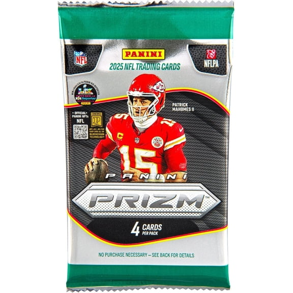 NFL Panini 2025 Prizm Football Trading Card BLASTER Pack [4 Cards]