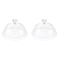 thumbnail image 2 of XKHHLH Acrylic Cake Plate with Dome, Cake Stand with Cover, Diamond Pattern Serving Platter with Lid for Display, Party, Entertaining, Diamond Shaped Handle, 2 of 5