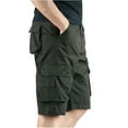 thumbnail image 4 of Akiihool Cargo Shorts For Men Men's Loose Fit Cargo Shorts with Multi Pockets (Army Green,6XL), 4 of 5