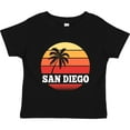 thumbnail image 3 of Inktastic San Diego California Vacation Retro Sunset Boys or Girls Toddler T-Shirt, 3 of 5
