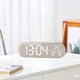 thumbnail image 5 of Reloj digital LED con pantalla de temperatura estética, decorativo, portátil y silencioso para habitación. Gris, 5 of 7