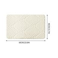 thumbnail image 3 of Shag Velvet Bath Mat, Non-Slip Absorbent Door Mat, Soft Plush Bathroom Rug, Waterproof Entrance Floor Mat, 60x40cm, Quick-Dry for Home Use, 3 of 6