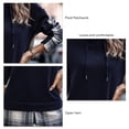 thumbnail image 2 of Sudadera Con Capucha De Retazos A Cuadros, Jersey Transpirable Para Mujer Sudadera Con Capucha A Cuadros Fibra De Poliéster De Manga Larga Para Fiesta ANGGREK Otros, 2 of 6