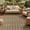 COFFEE, variant on DEORAB Outdoor Rug 5'x 8' Polypropylene Surface Washable UV-Resistant Carpet Patio Deck Porch,Black & Coffee
