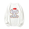 thumbnail image 2 of Pompotops Noël Nouveau Créatif Casual Impression à Manches Longues Pull Col Rond en Vente, 2 of 6