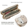 thumbnail image 5 of Dasein Cellphone Wallet Purse Phone Pouch Wristlet Clutch Crossbody Shoulder Bag - 12 Slots, 5 of 6