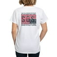 thumbnail image 2 of CafePress - American Distress Women's V Neck T Shirt - Womens Cotton V-Neck T-shirt, 2 of 5