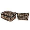 thumbnail image 4 of PU Leather Makeup Bag,2pcs Leopard Print Makeup Leopard Print Makeup Bag Leopard Print Cosmetic Pouch Achieve More, 4 of 14