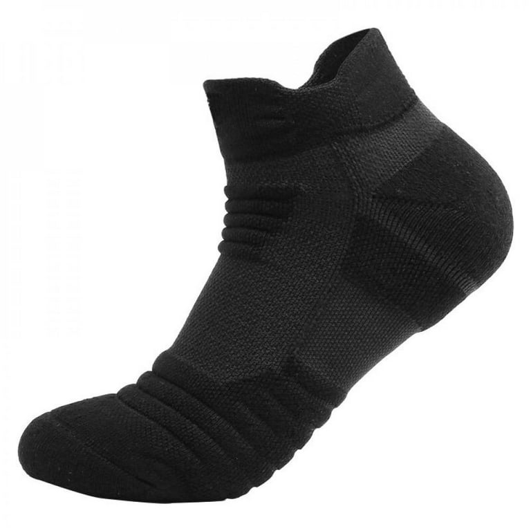 Popvcly Sports Running Socks Men Anti Slip Breathable Thick Seamless Basketball Socks