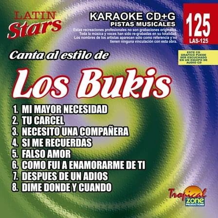 Los Bukis - Karaoke Latin Stars CD