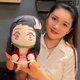 thumbnail image 1 of Japan Anime Demon Slayer Doll Kimetsu No Yaiba Kamado Tanjirou Nezuko Zenitsu Kyoujurou Figurine Plush Kids Toy Gift 20cm zhangyuxiang LED, 1 of 2