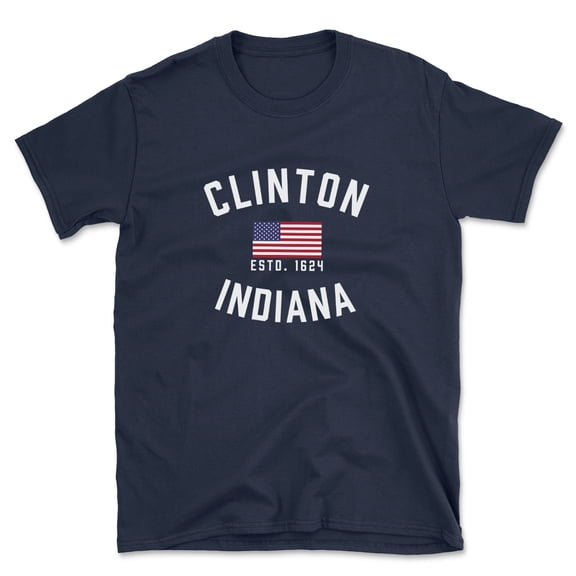 Clinton Indiana Patriot Men's Cotton T-Shirt