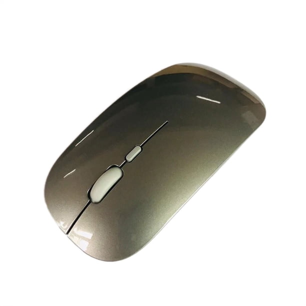 Seitruly Ratón inalámbrico recargable KOGOTA, receptor USB, ahorro de energía, silencioso, para escritorio, portátil, ordenador, ratón para juegos Computadoras y accesorios gris