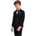 thumbnail image 3 of Yumcute  Boy Suits 5 Piece Slim Fit Suit for Kids Toddler Formal Set Wedding Ring Bearer Outfit 18, 3 of 13