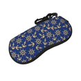 thumbnail image 2 of Picia Anchors and Nautical Print Sunglasses Case, Eyeglasses Case Protector Large Glasses Case, Key Lock Case Protective Glasses Holder Eyeglasses Cases, 2 of 8