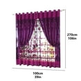 thumbnail image 3 of ReTeiv Leaves Sheer Curtain Tulle Window Voile Drape Valance 1 Panel Fabric, 3 of 4