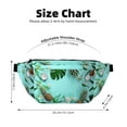 thumbnail image 3 of Naloa Tropical Pineapple Print Running Belts for Men Women,Running Fanny Pack with 2-Zipper Pockets,Waterproof Waist Pack for Travel Hiking Running Outdoor Sports, 3 of 8