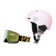 thumbnail image 1 of Abbraccia Casco de esquí adulto unisex, gafas integradas, doble tabla, visera pequeña, accesorio deportivo de invierno., 1 of 6
