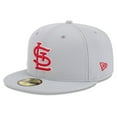 thumbnail image 3 of Men's New Era Gray St. Louis Cardinals 2025 MLB Clubhouse 59FIFTY Fitted Hat, 3 of 6