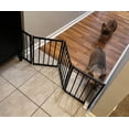 thumbnail image 1 of Puerta para perros BFNN plegable de metal, 42 cm de alto, hasta 122 cm de ancho, 1 of 8