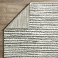 thumbnail image 6 of Loomaknoti Vemoa Altomarze 2' x 3' Gray Stripe Indoor Polyester Area Rug, 6 of 10